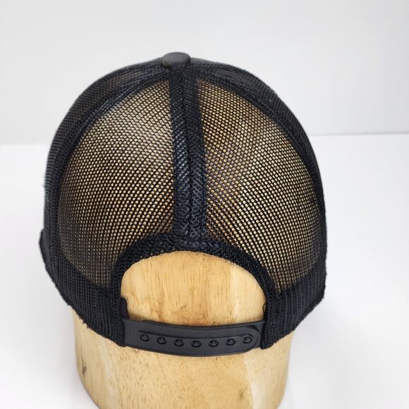 American Flag Embroidered Patch Adjustable Snap Back Gray Baseball Cap Hat - Picture 3 of 8